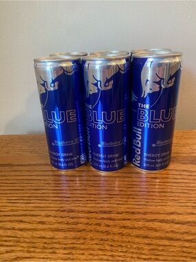(6 Pack) Blueberry Red Bull - "Blue Edition" 8.4oz NEW Rare Discontinued SET